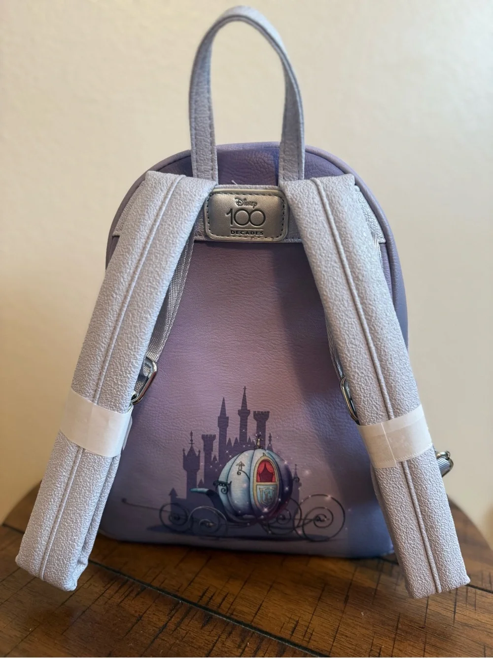 Loungefly Cinderella Mice & Pumpkins Mini Backpack in Purple with Orange Accents